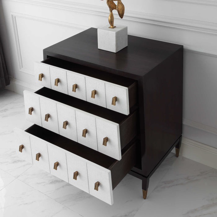 Uttermost Pyramid Chest of Drawers in White