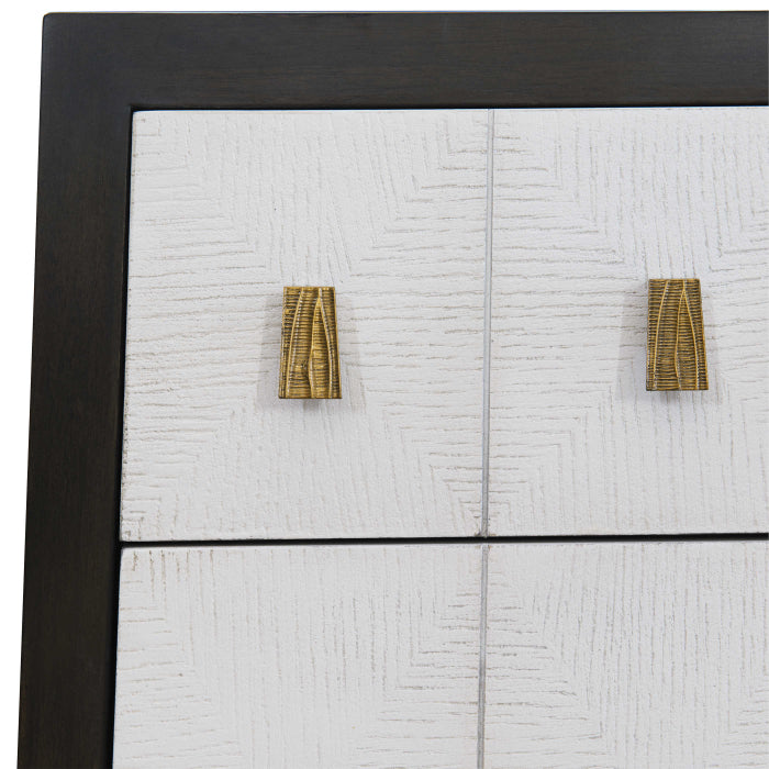 Uttermost Pyramid Chest of Drawers in White