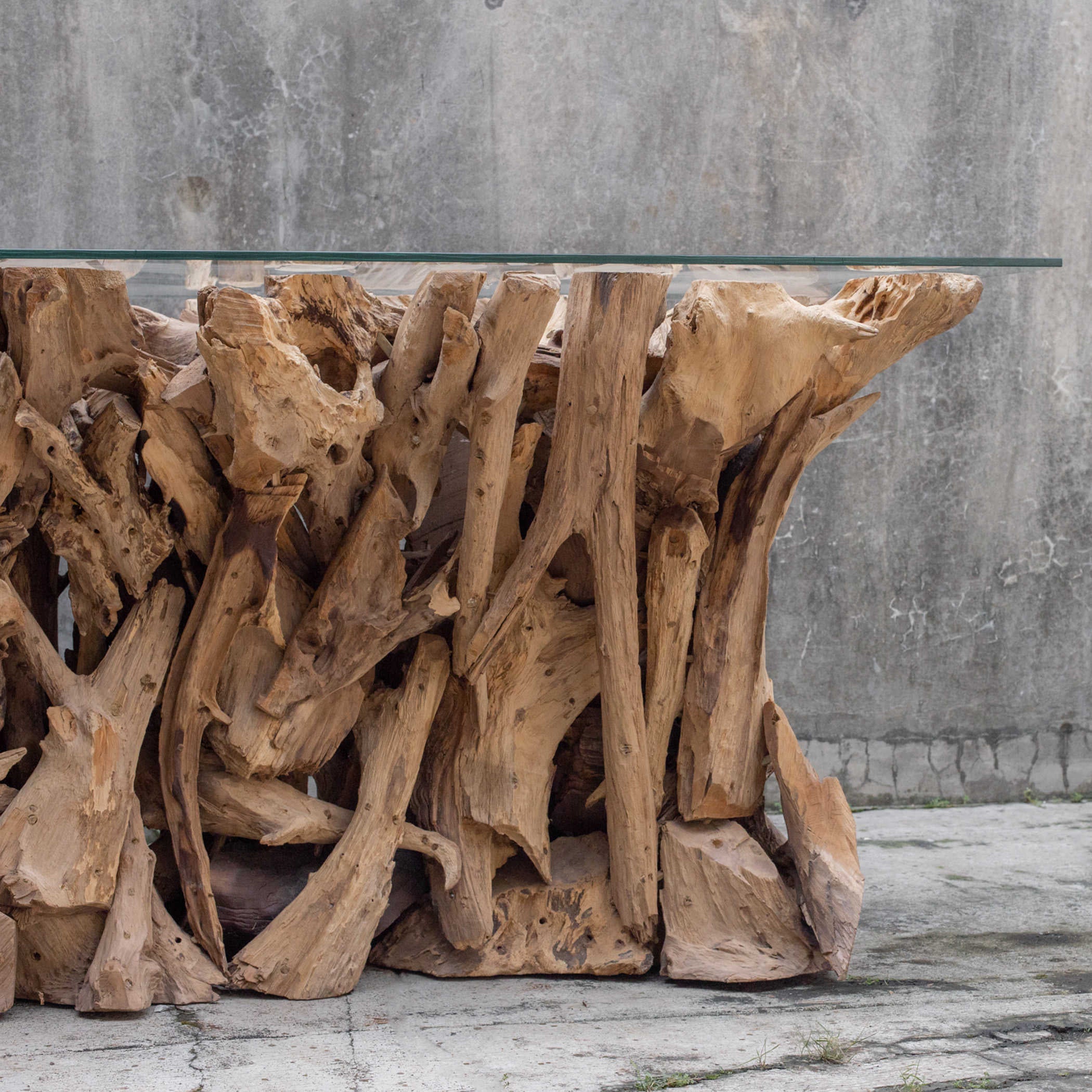 Uttermost Teak Root Console Table
