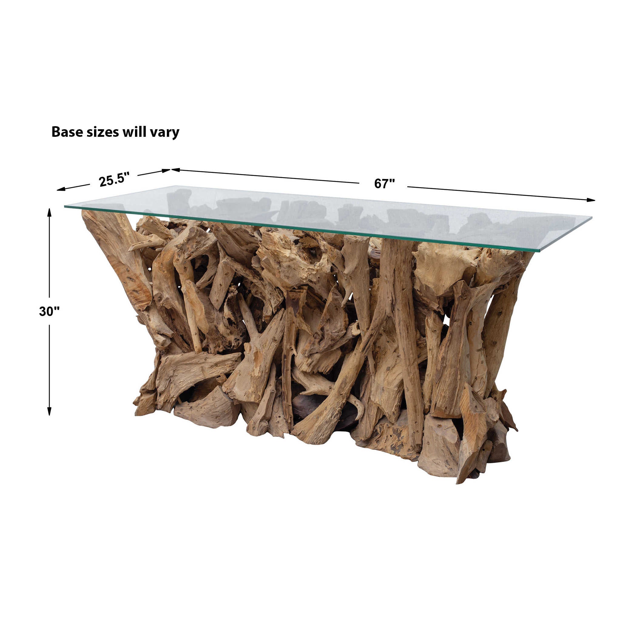 Uttermost Teak Root Console Table