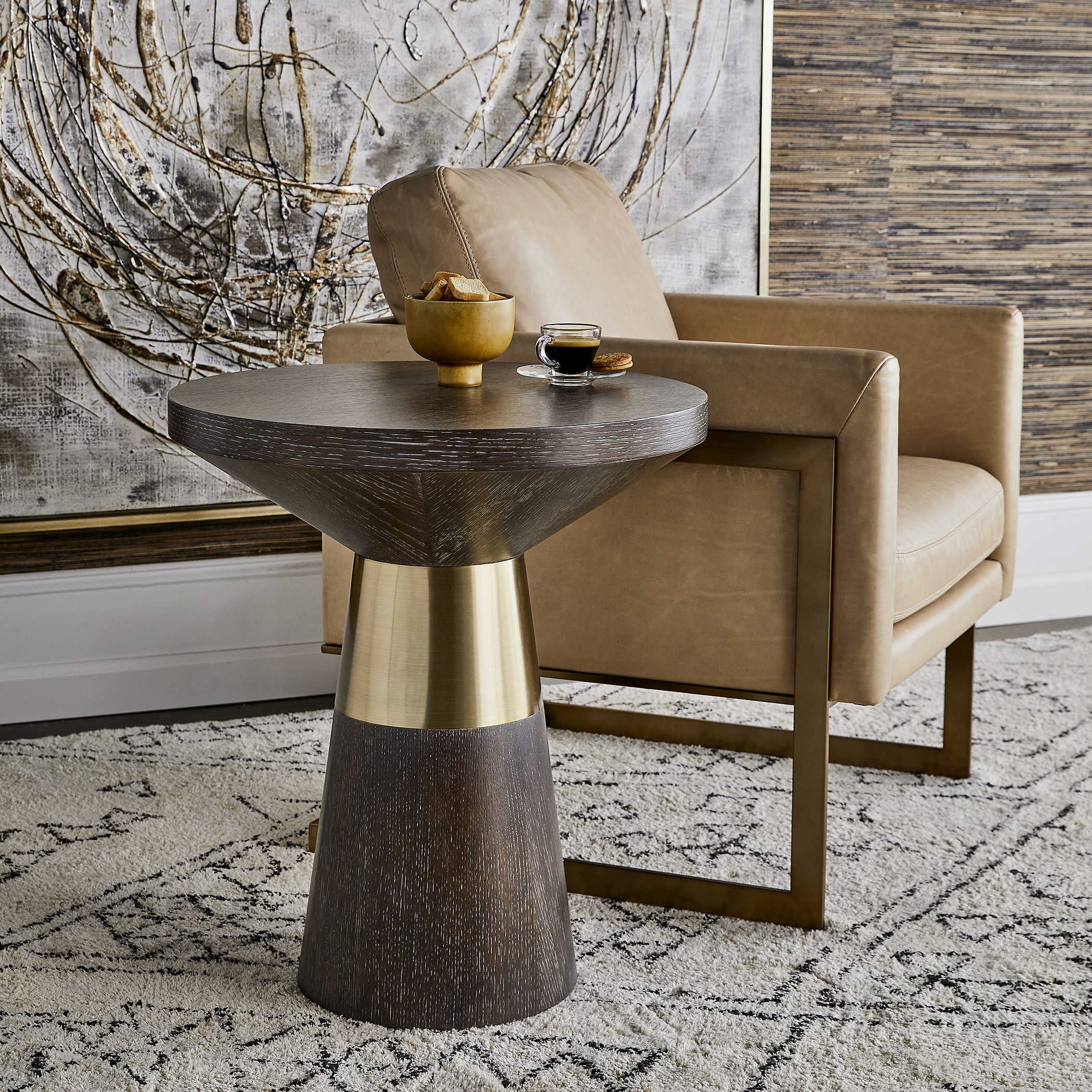 Uttermost Flute Accent Table