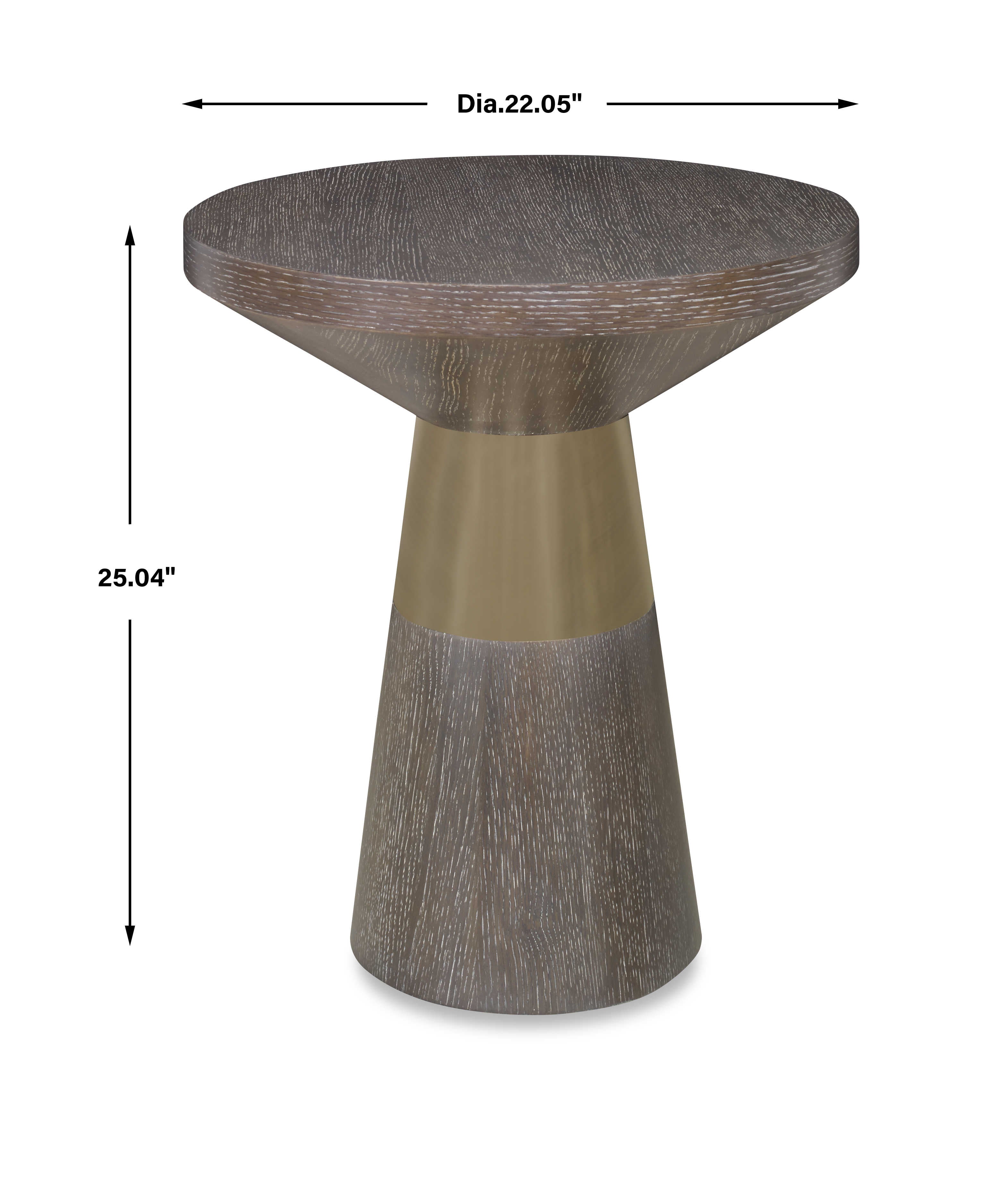 Uttermost Flute Accent Table