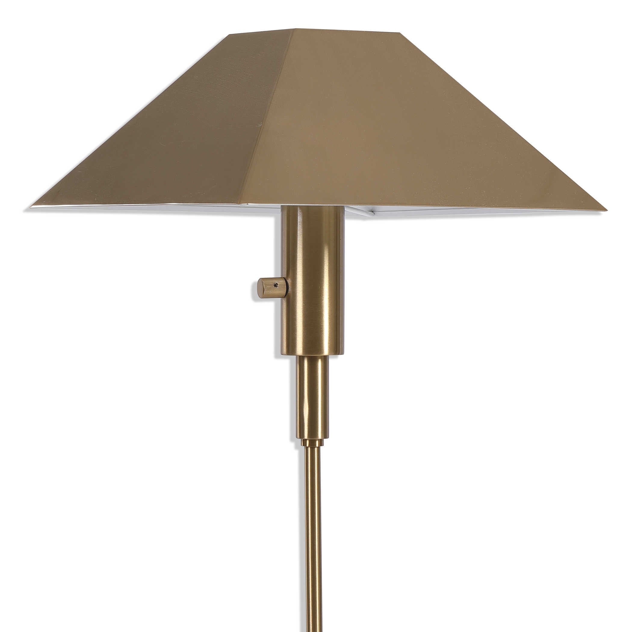 Uttermost Telescope Buffet Lamp in White Marble