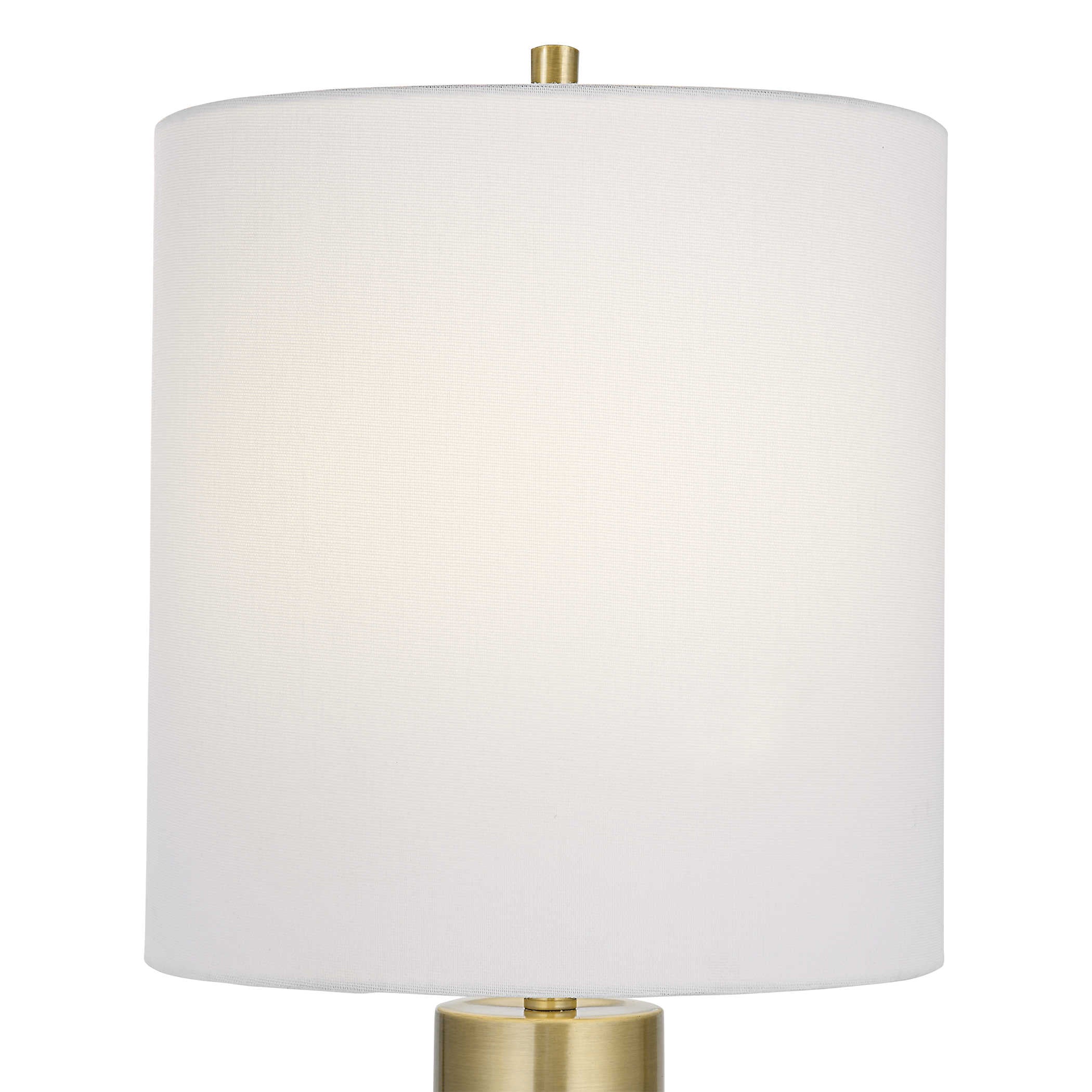 Uttermost Edge Table Lamp - White