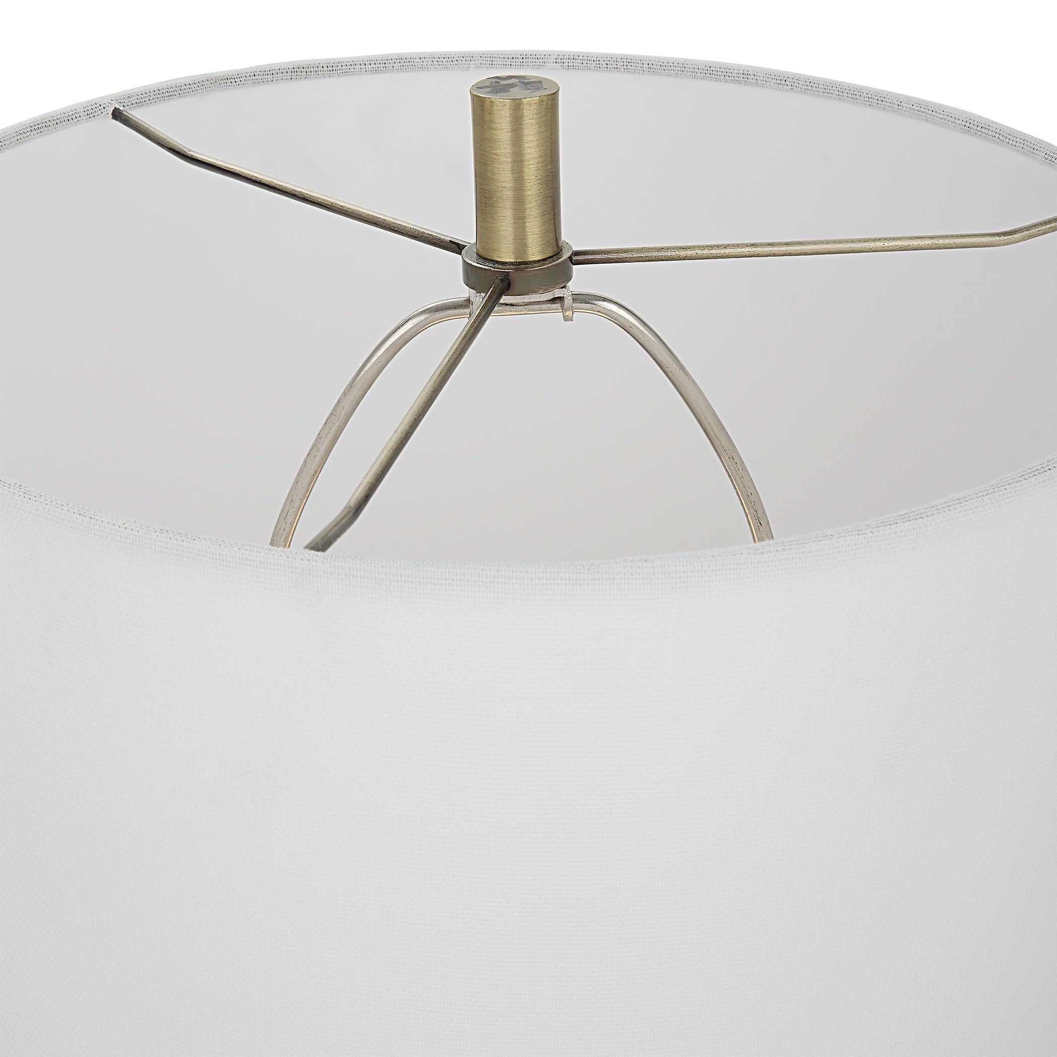 Uttermost Edge Table Lamp - White