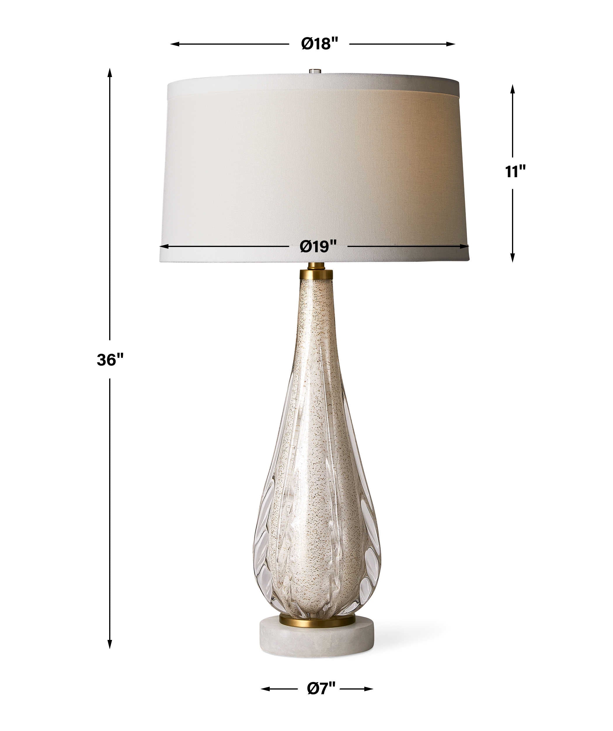 Uttermost Venezia Table Lamp - White