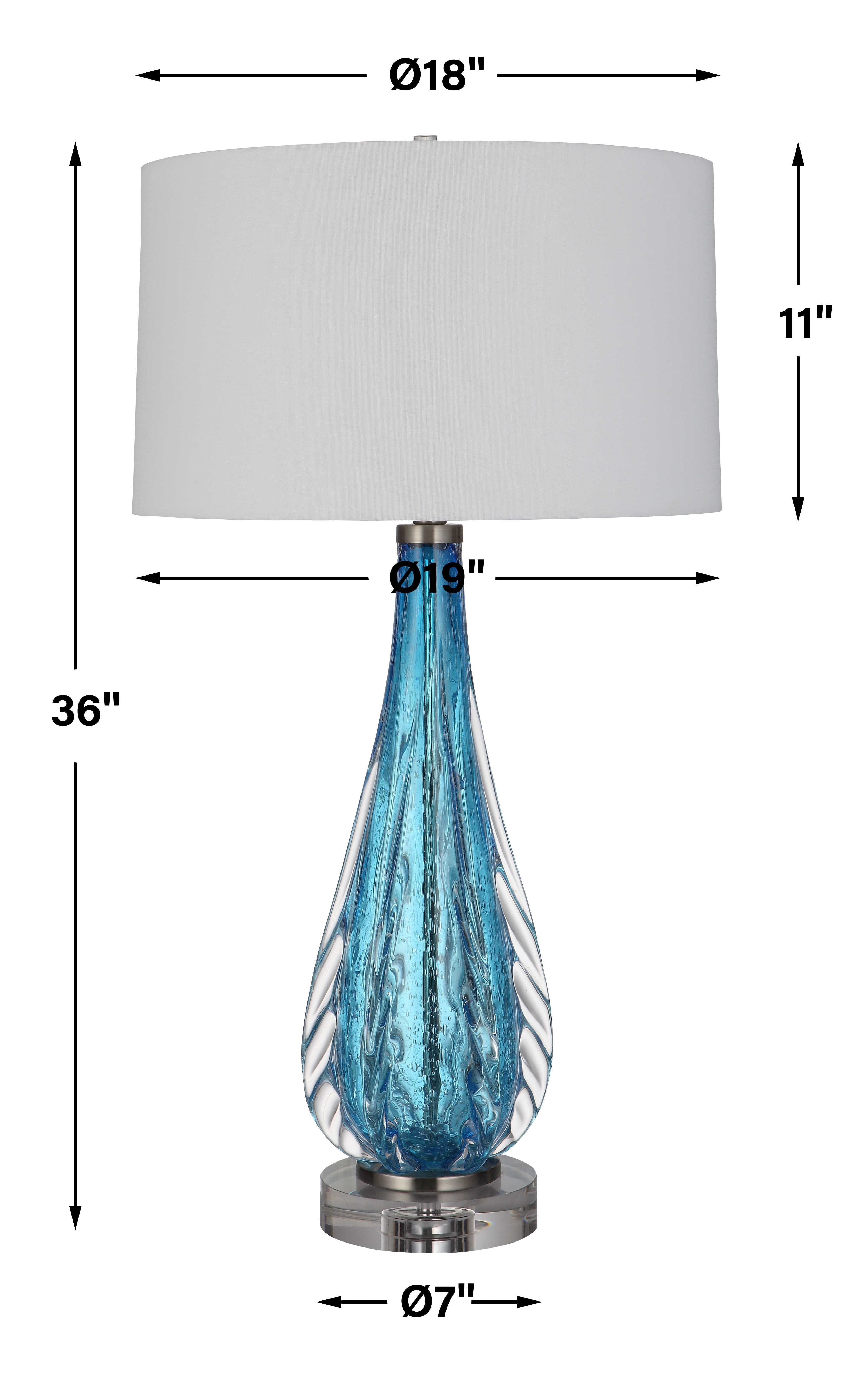 Uttermost Venezia Table Lamp - Blue