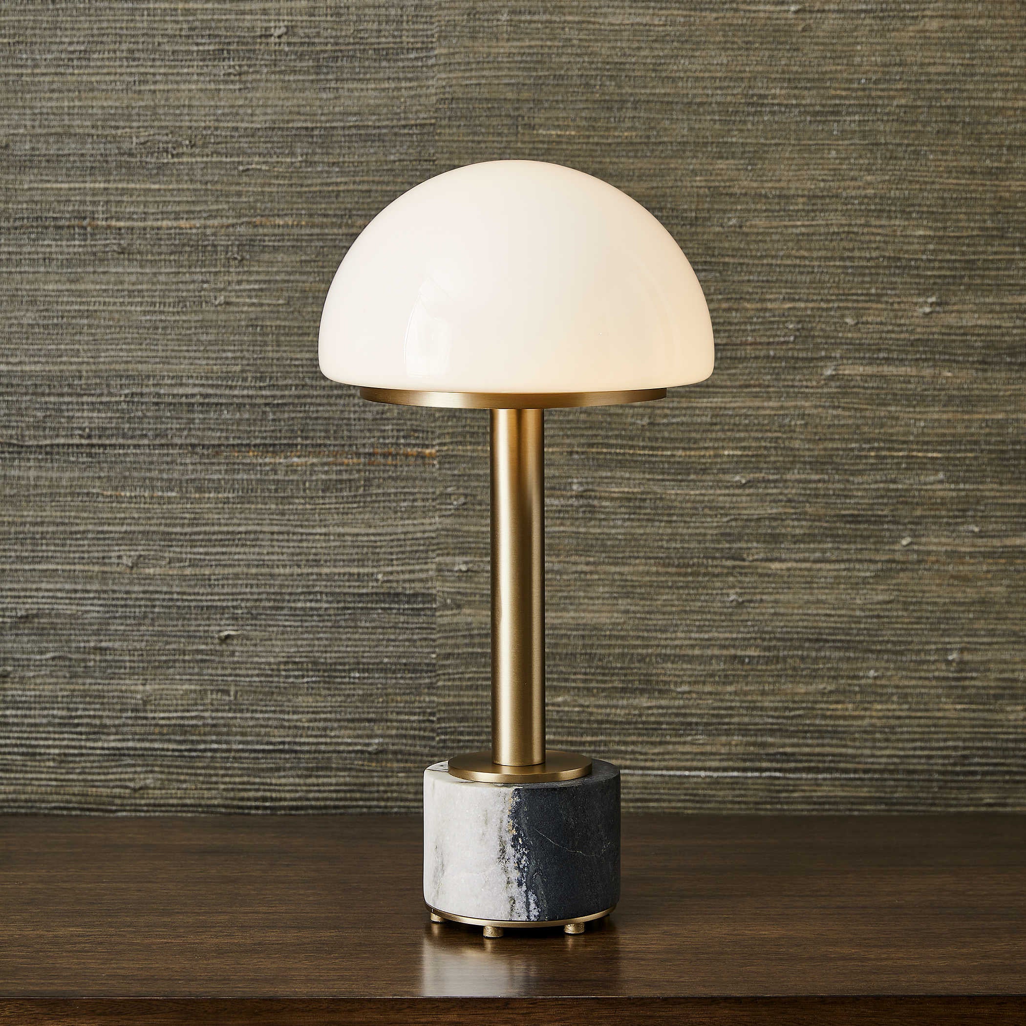 Uttermost Mushroom Mini Lamp - Panda Marble