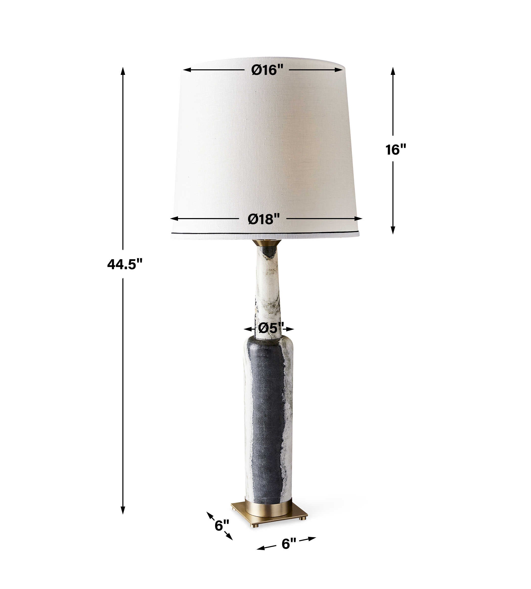 Uttermost Statuesque Table Lamp - Panda Marble