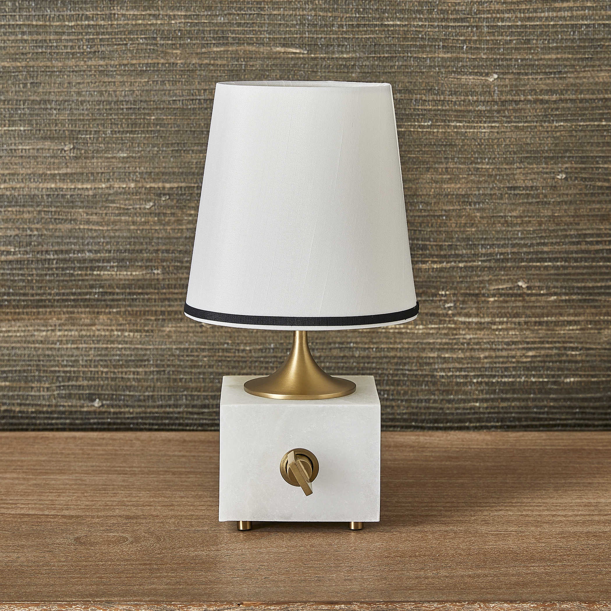 Uttermost Blockhead Mini Lamp - Satin Brass