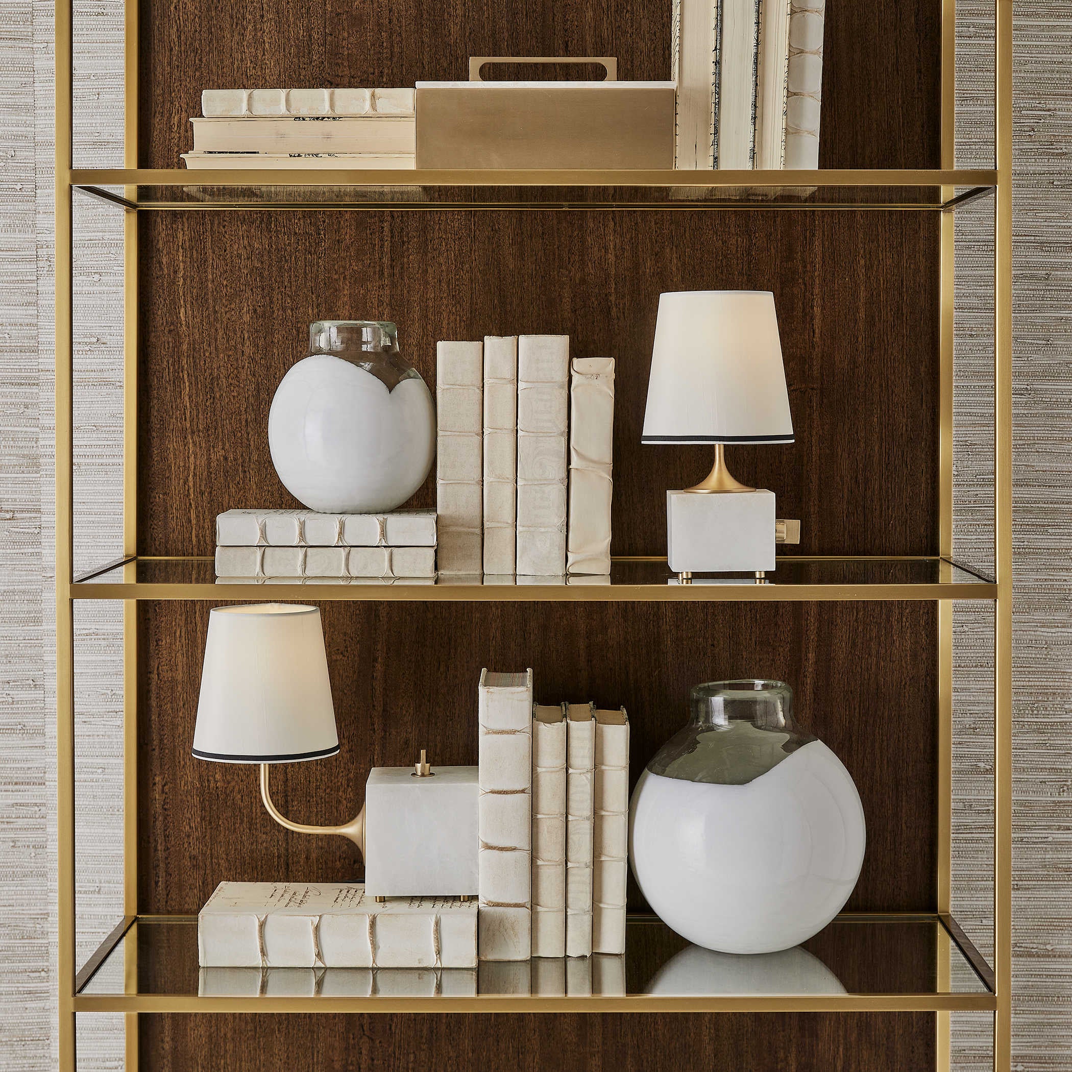 Uttermost Blockhead Gooseneck Mini Lamp in Bronze