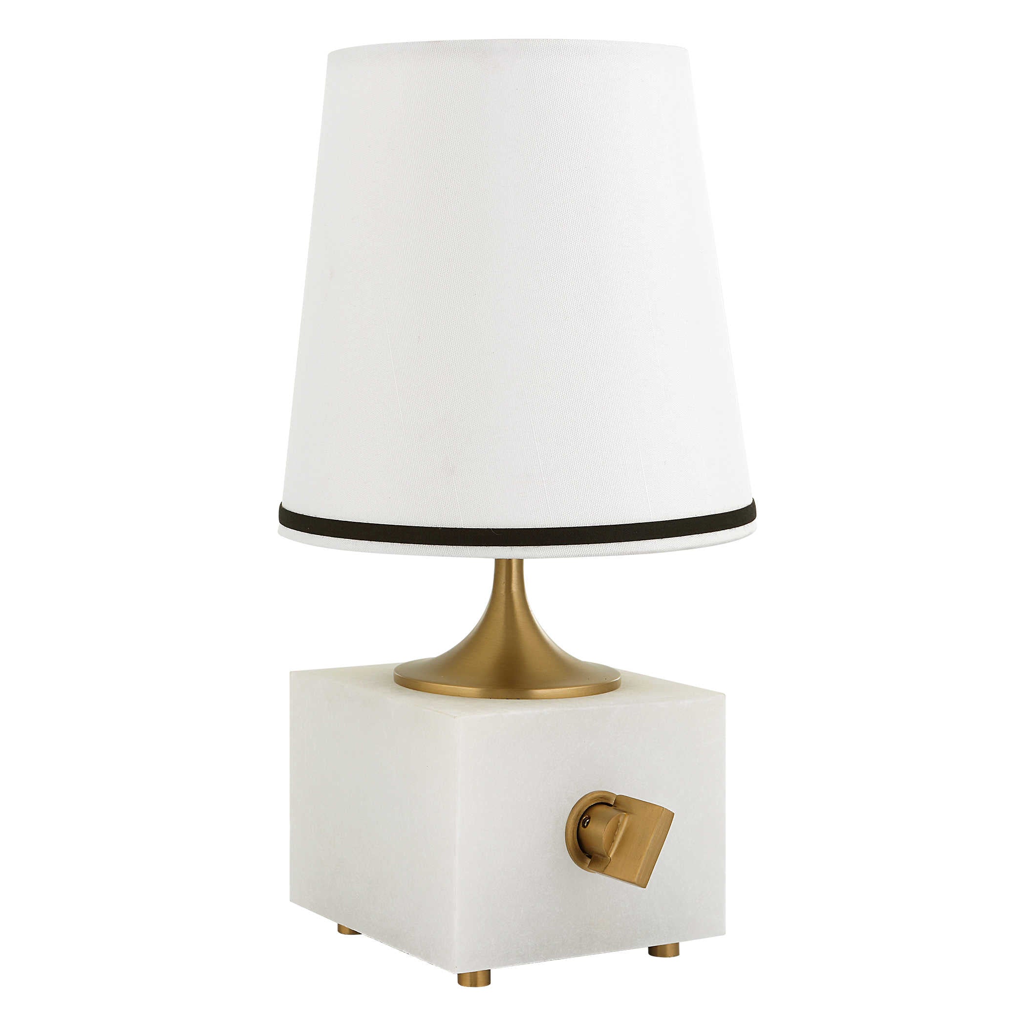 Uttermost Blockhead Mini Lamp - Satin Brass