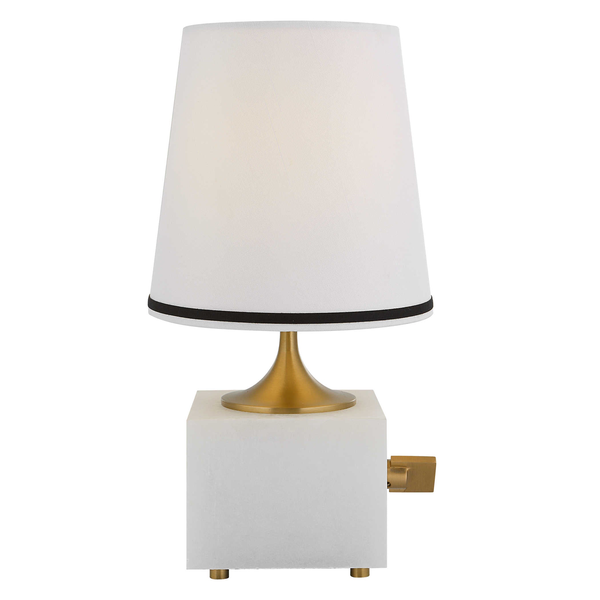 Uttermost Blockhead Mini Lamp - Satin Brass