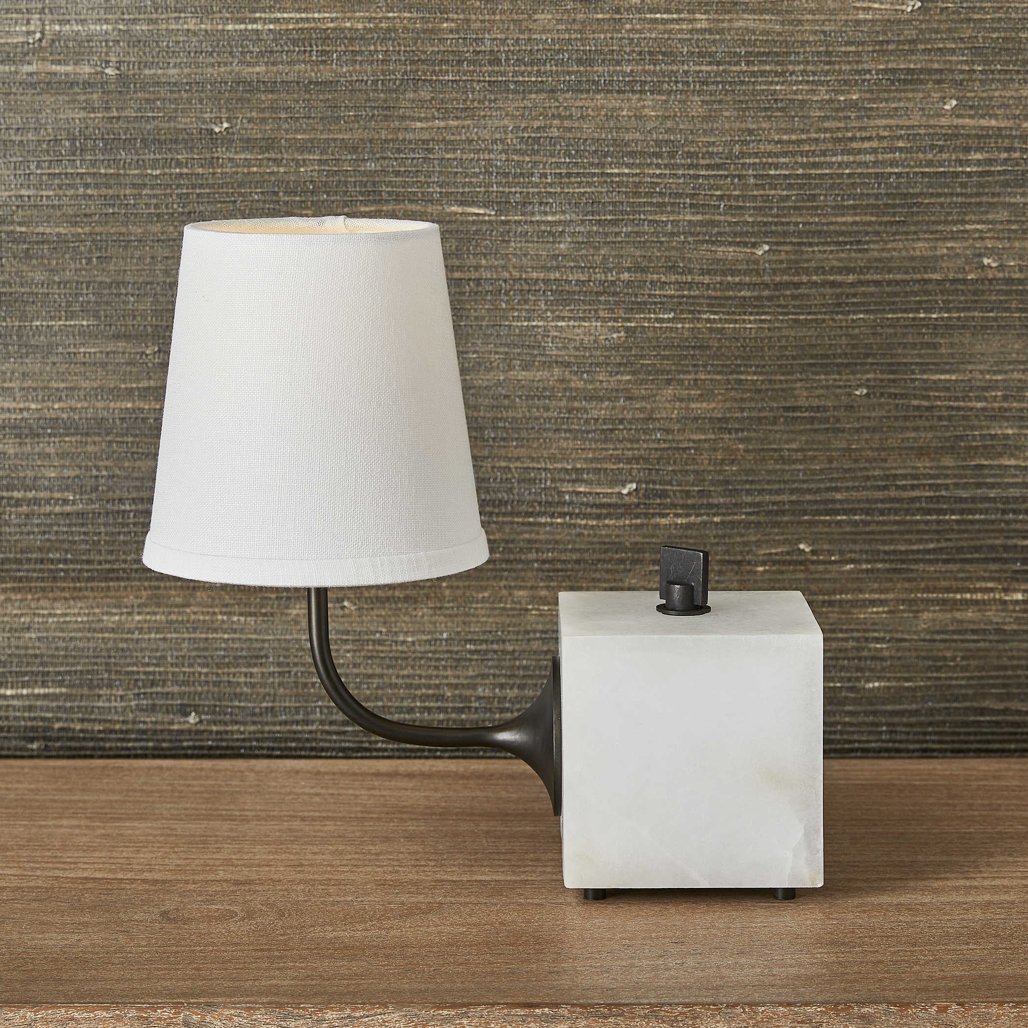 Uttermost Blockhead Gooseneck Mini Lamp in Bronze
