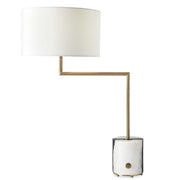 Pivot Table Lamp in Panda Marble
