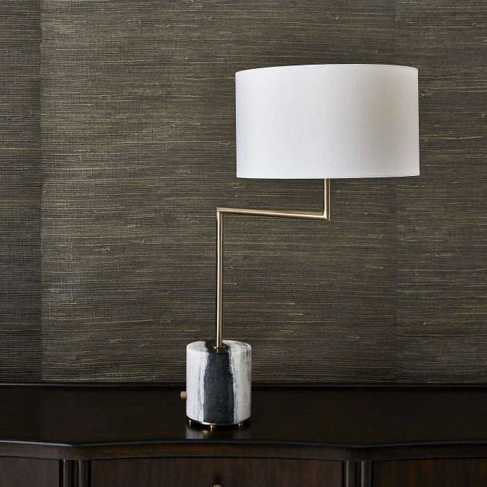 Uttermost Pivot Table Lamp in Panda Marble