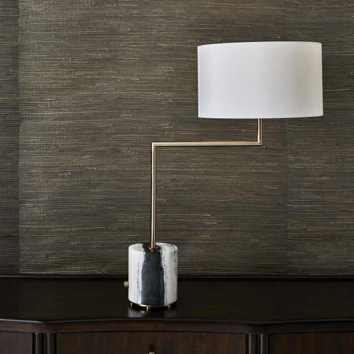 Uttermost Pivot Table Lamp in Panda Marble