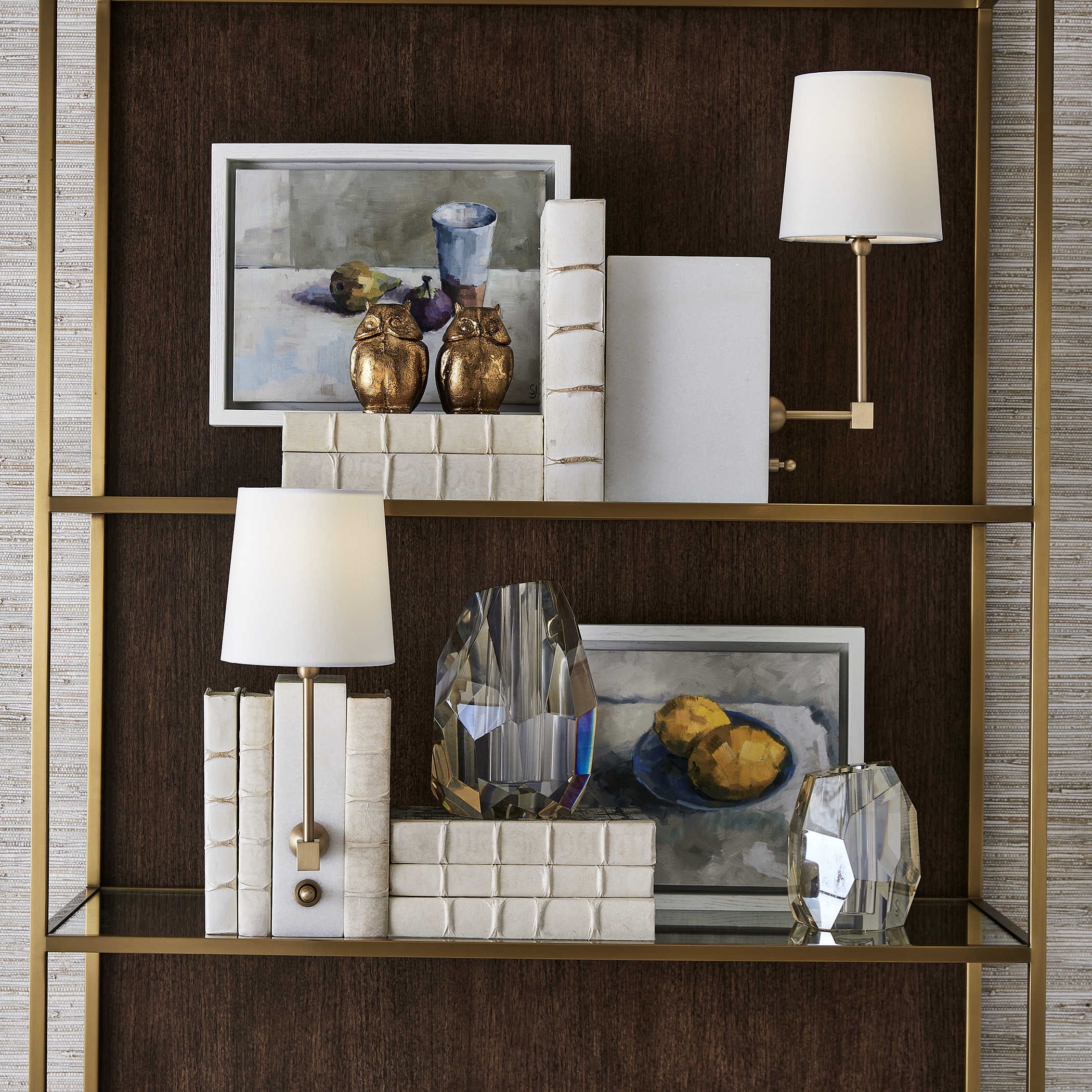 Uttermost On a Shelf Mini Lamp in White Marble