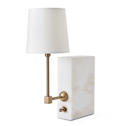 On a Shelf Mini Lamp in White Marble 