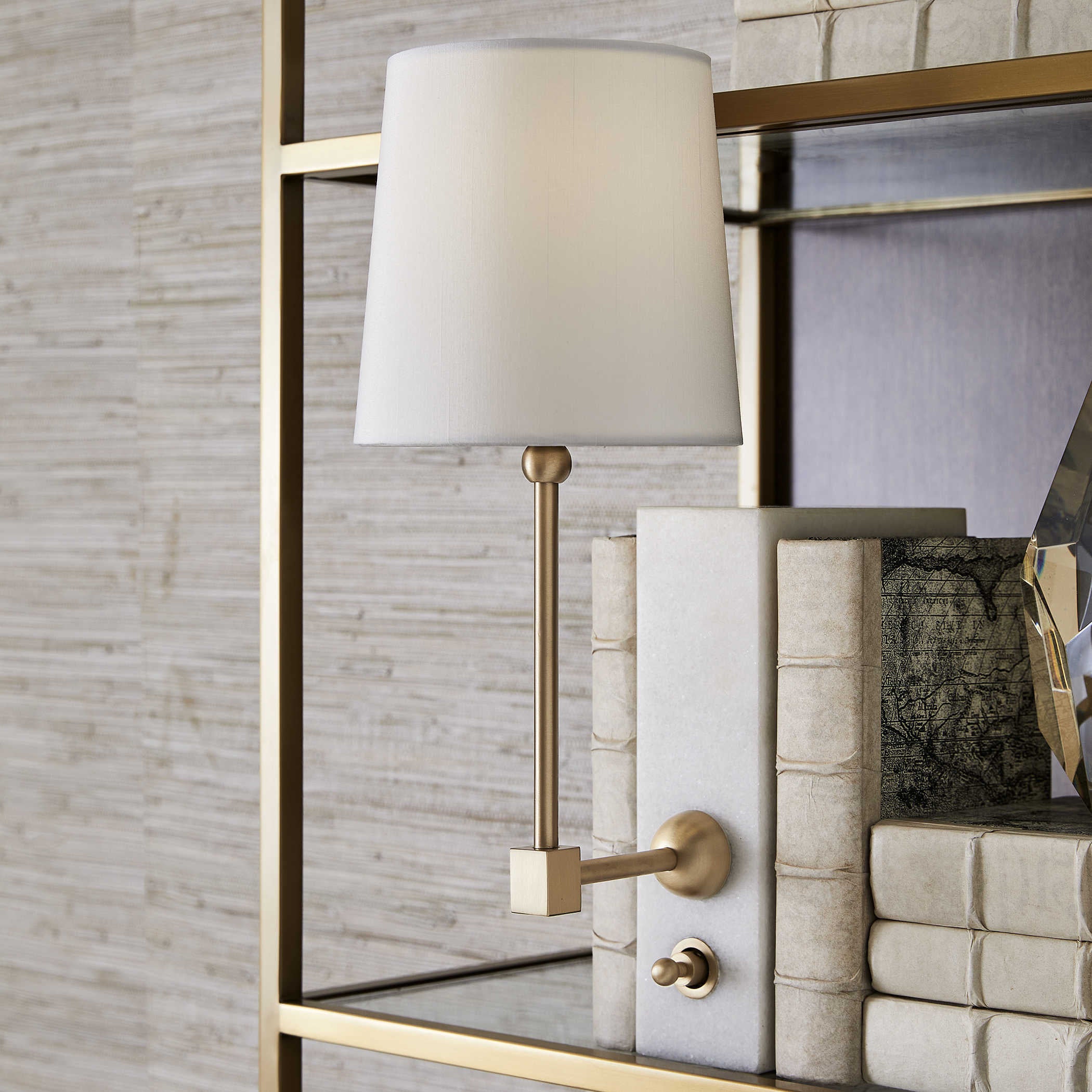 Uttermost On a Shelf Mini Lamp in White Marble