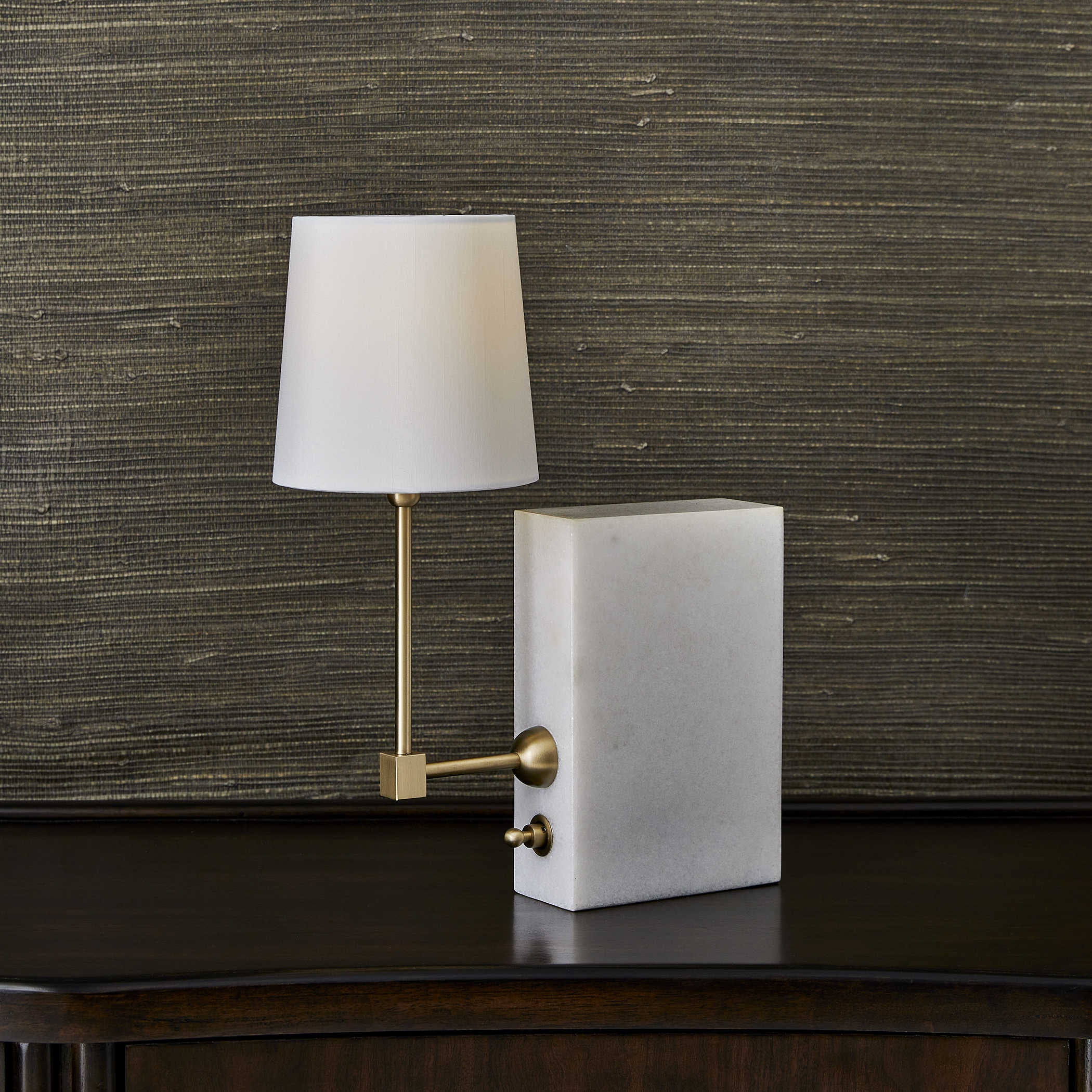 Uttermost On a Shelf Mini Lamp in White Marble