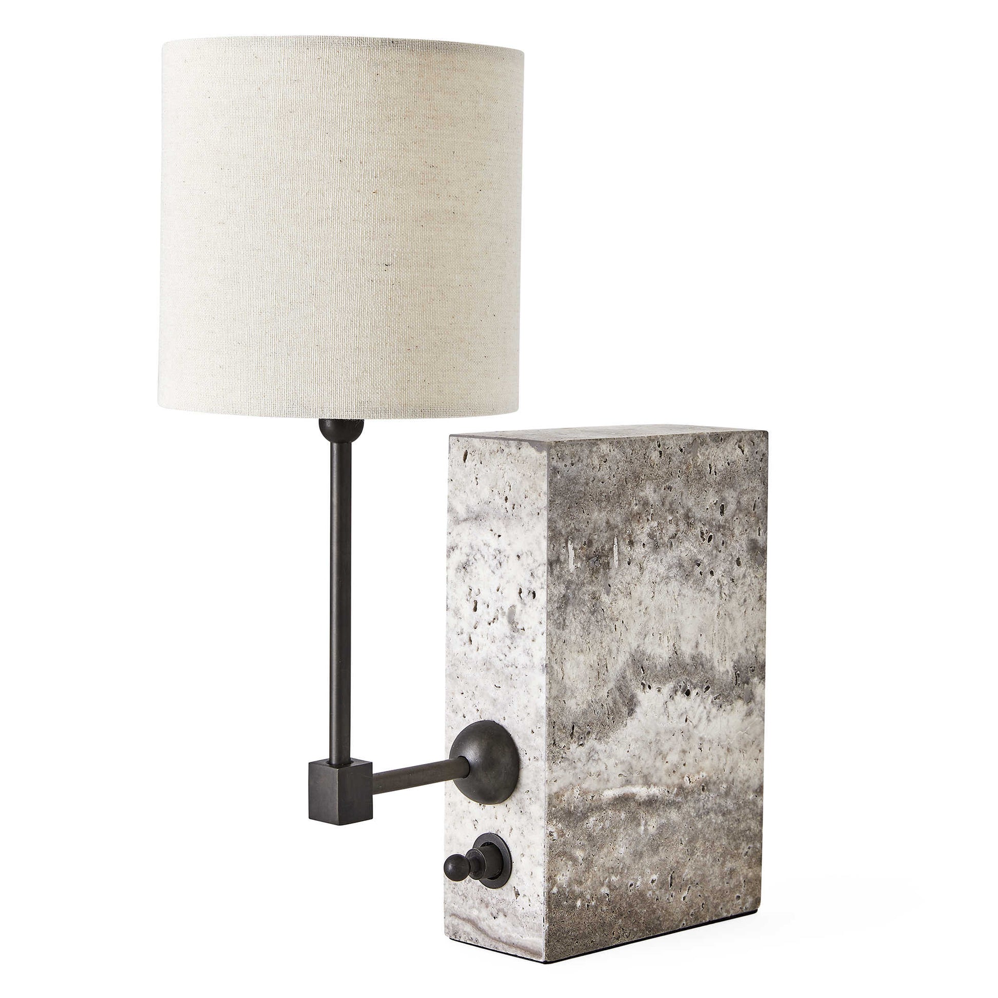 On a Shelf Mini Lamp in Travertine