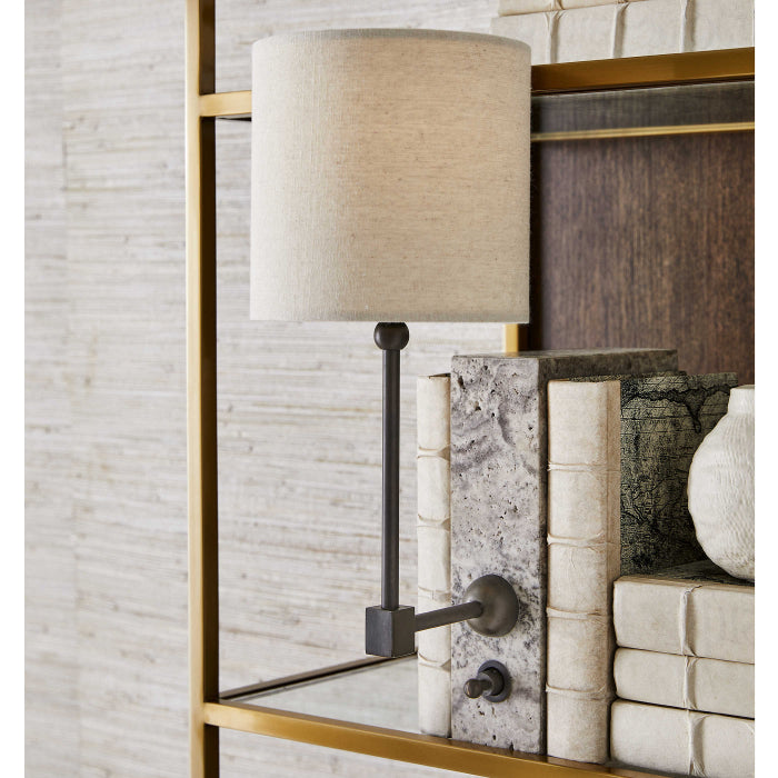 Uttermost On a Shelf Mini Lamp in Travertine