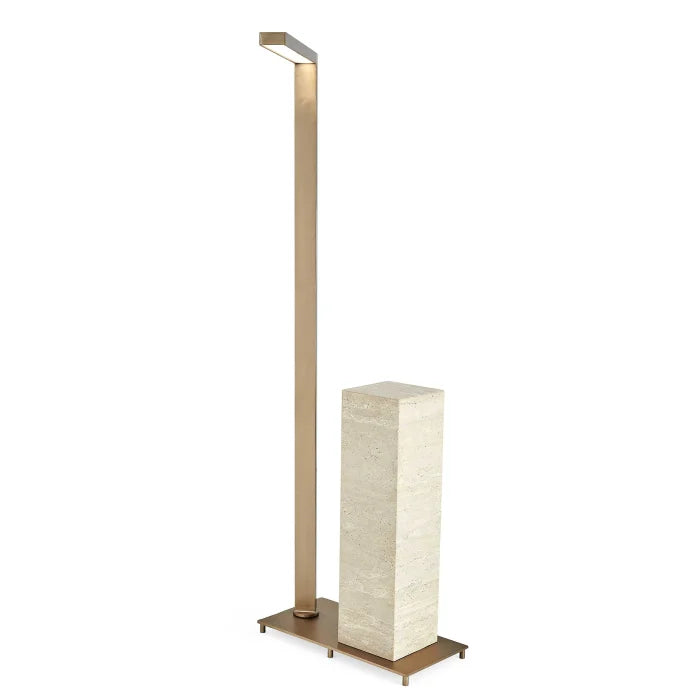 Uttermost Illume Drink Stand - Travertine/Brass