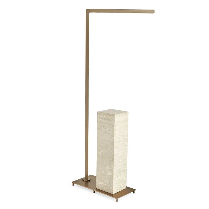 Uttermost Illume Drink Stand - Travertine/Brass