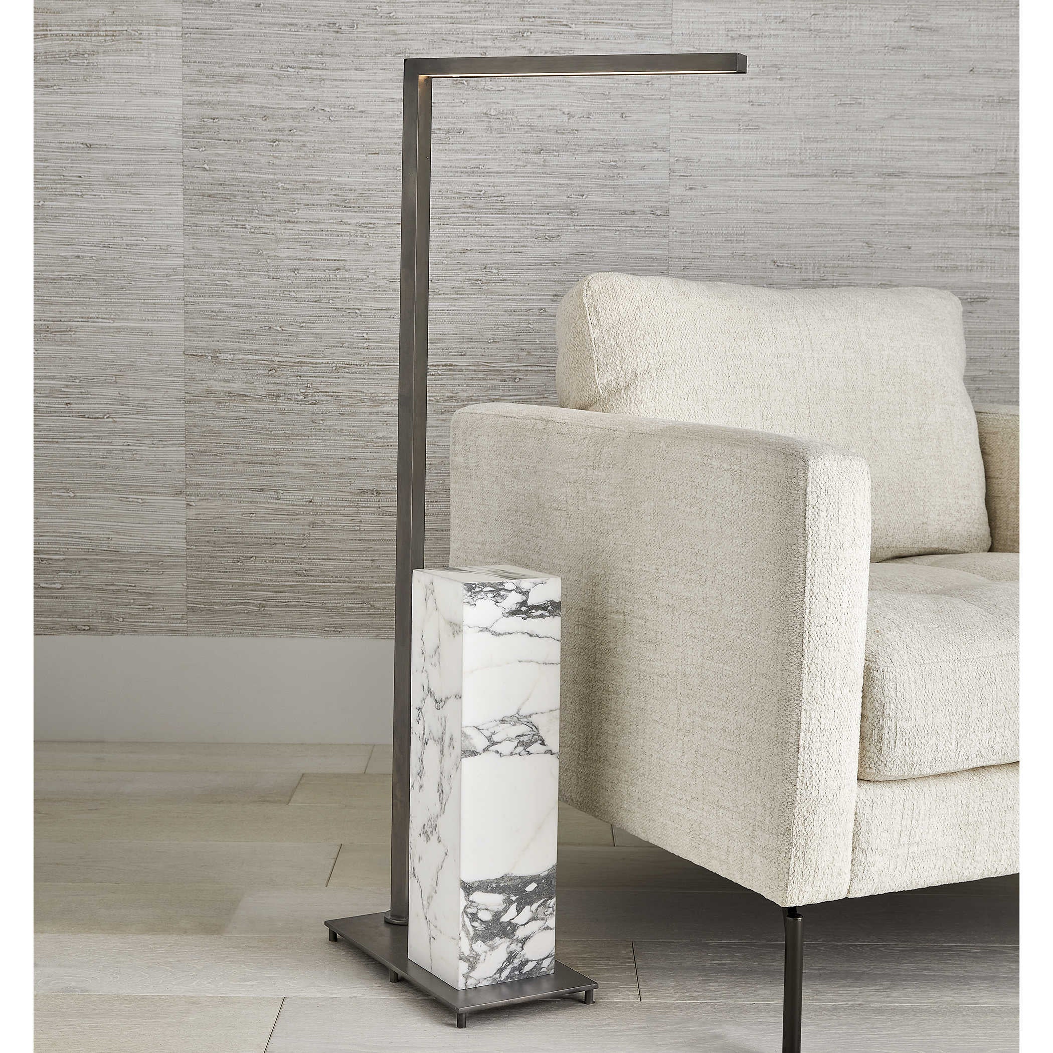Uttermost Illume Drink Stand - Marble/Bronze