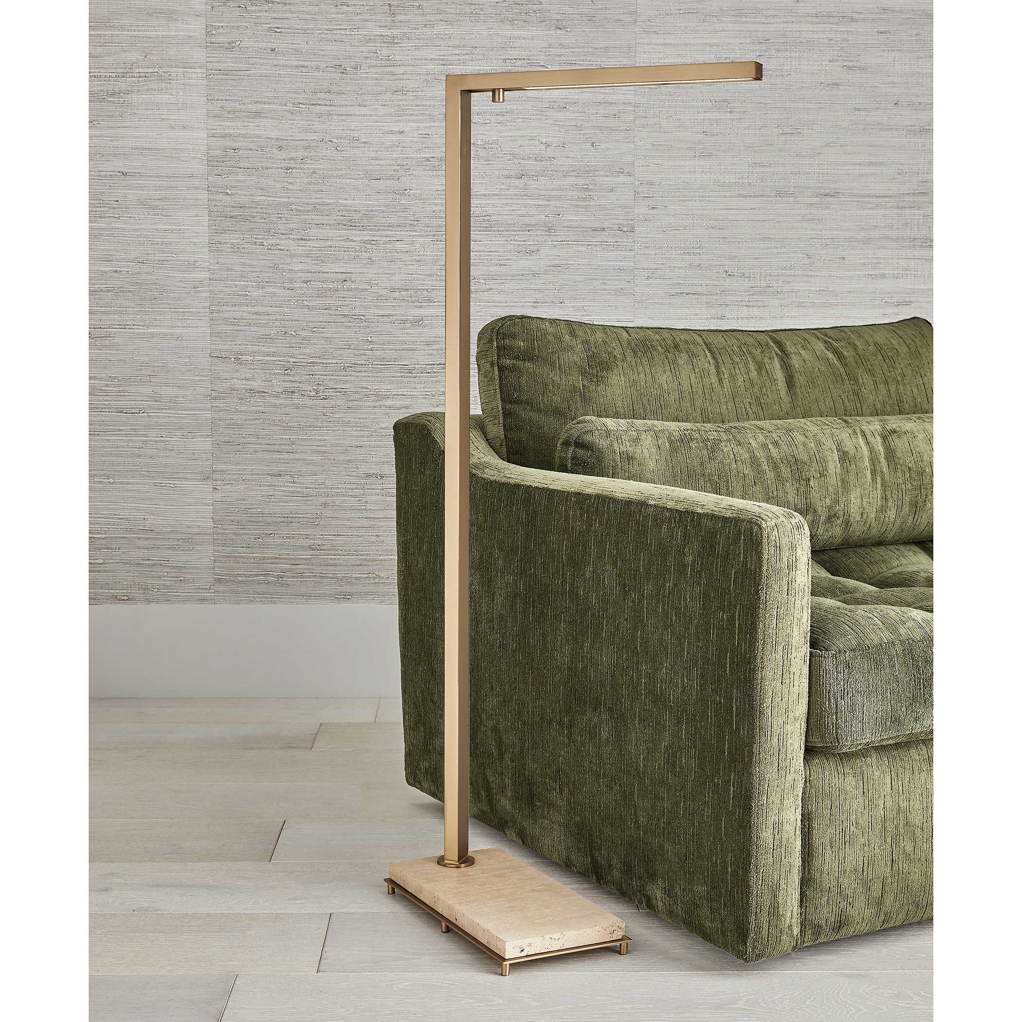 Uttermost Illume Floor Lamp in Travertine