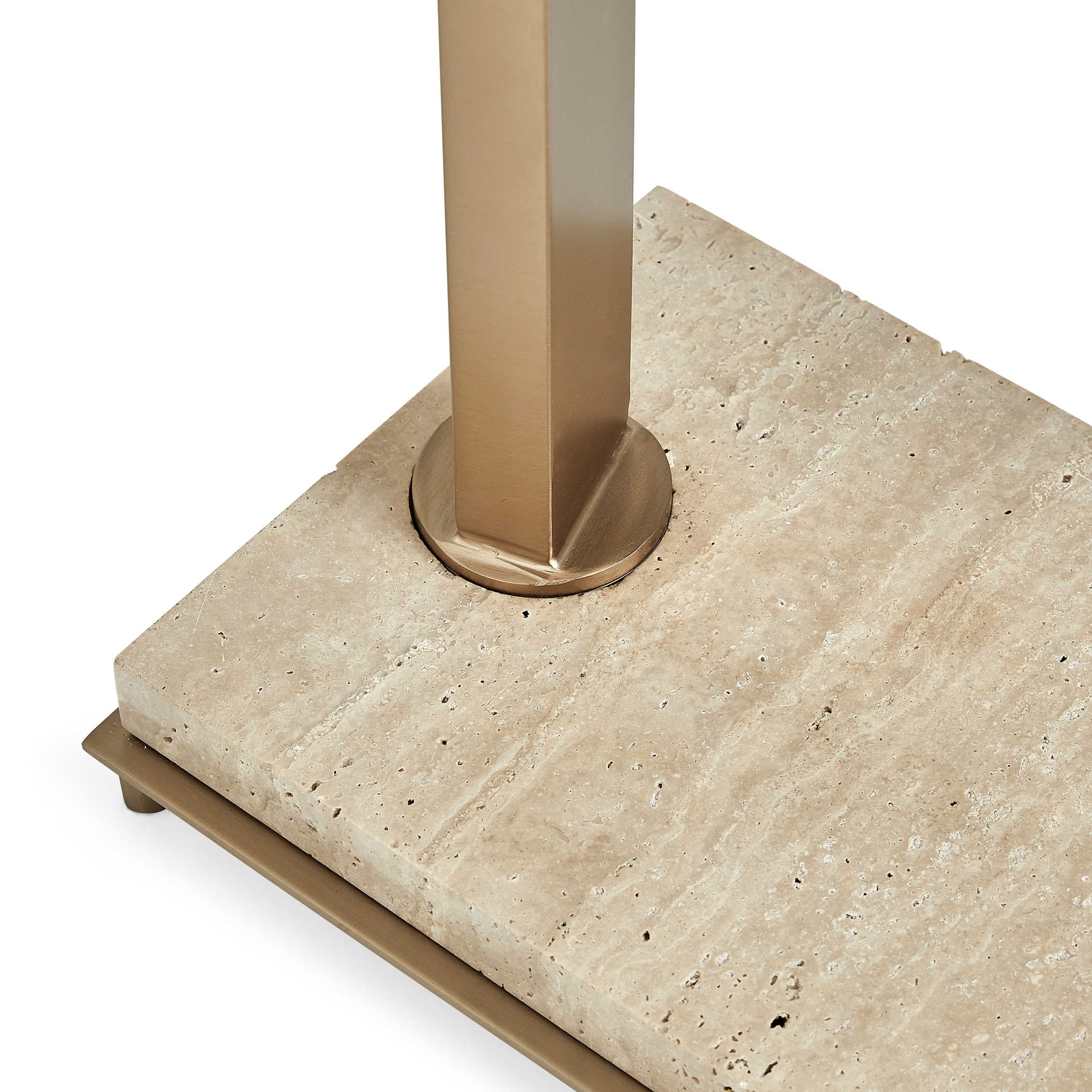 Uttermost Illume Floor Lamp in Travertine