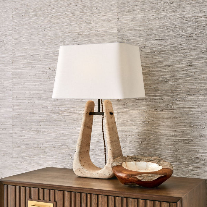 Uttermost Crossbow Table Lamp - Travertine