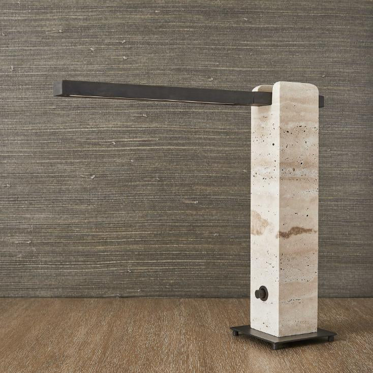 Uttermost Director Table Lamp - Travertine
