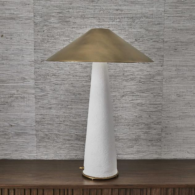 Uttermost Too Coolie Table Lamp White & Brass