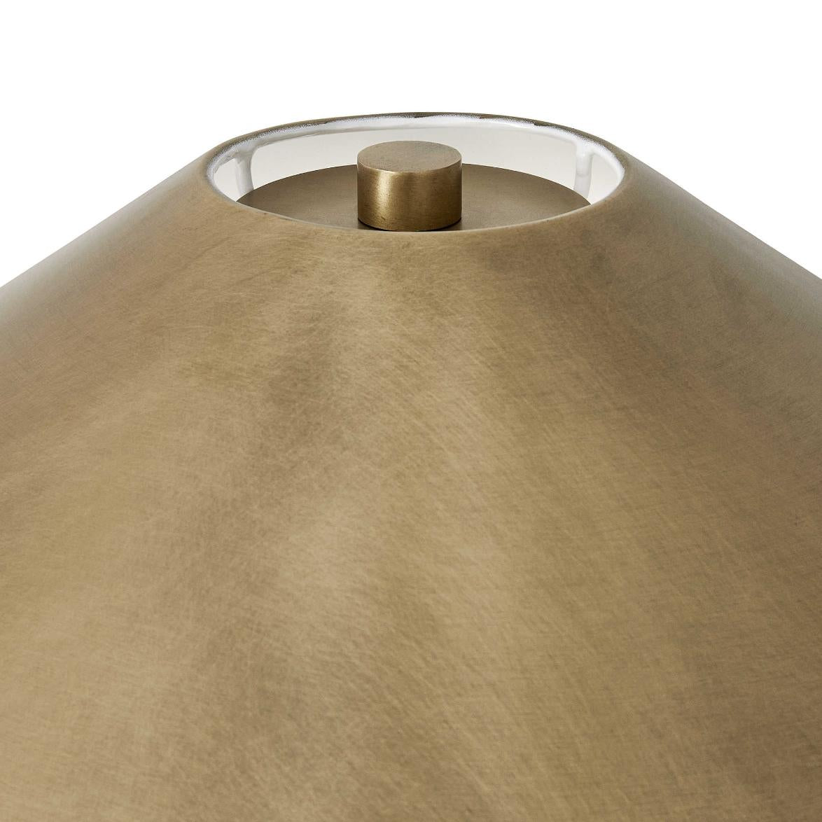 Uttermost Too Coolie Table Lamp White & Brass