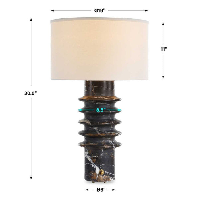 Uttermost Ring Around Table Lamp in Michelangelo Marble