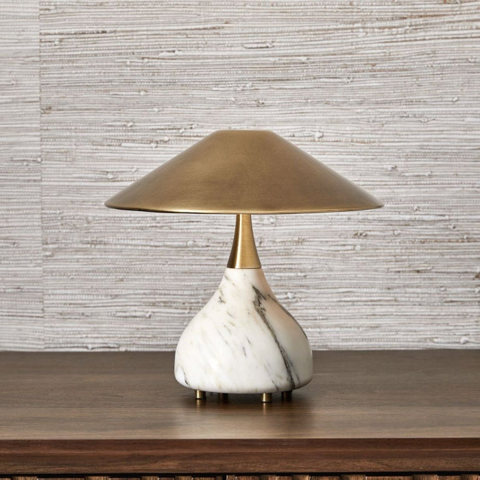 Uttermost Kiss Rechargeable Mini Lamp in Arabescato Marble