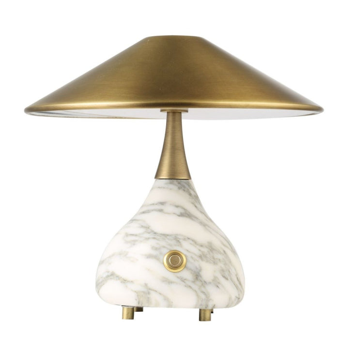 Uttermost Kiss Rechargeable Mini Lamp in Arabescato Marble
