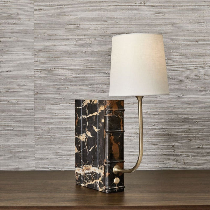 Uttermost Book Mini Lamp in Michelangelo Marble