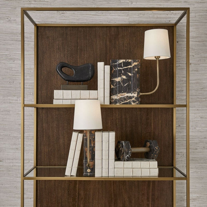 Uttermost Book Mini Lamp in Michelangelo Marble