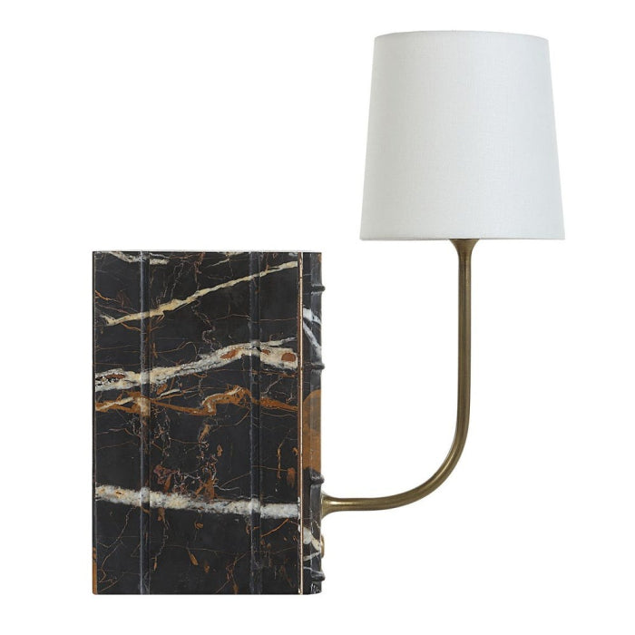 Uttermost Book Mini Lamp in Michelangelo Marble