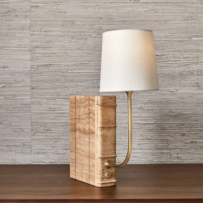 Uttermost Book Mini Lamp in Travertine