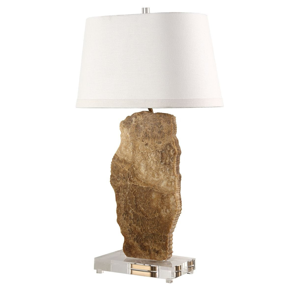 Uttermost Slice Table Lamp - Latte Onyx