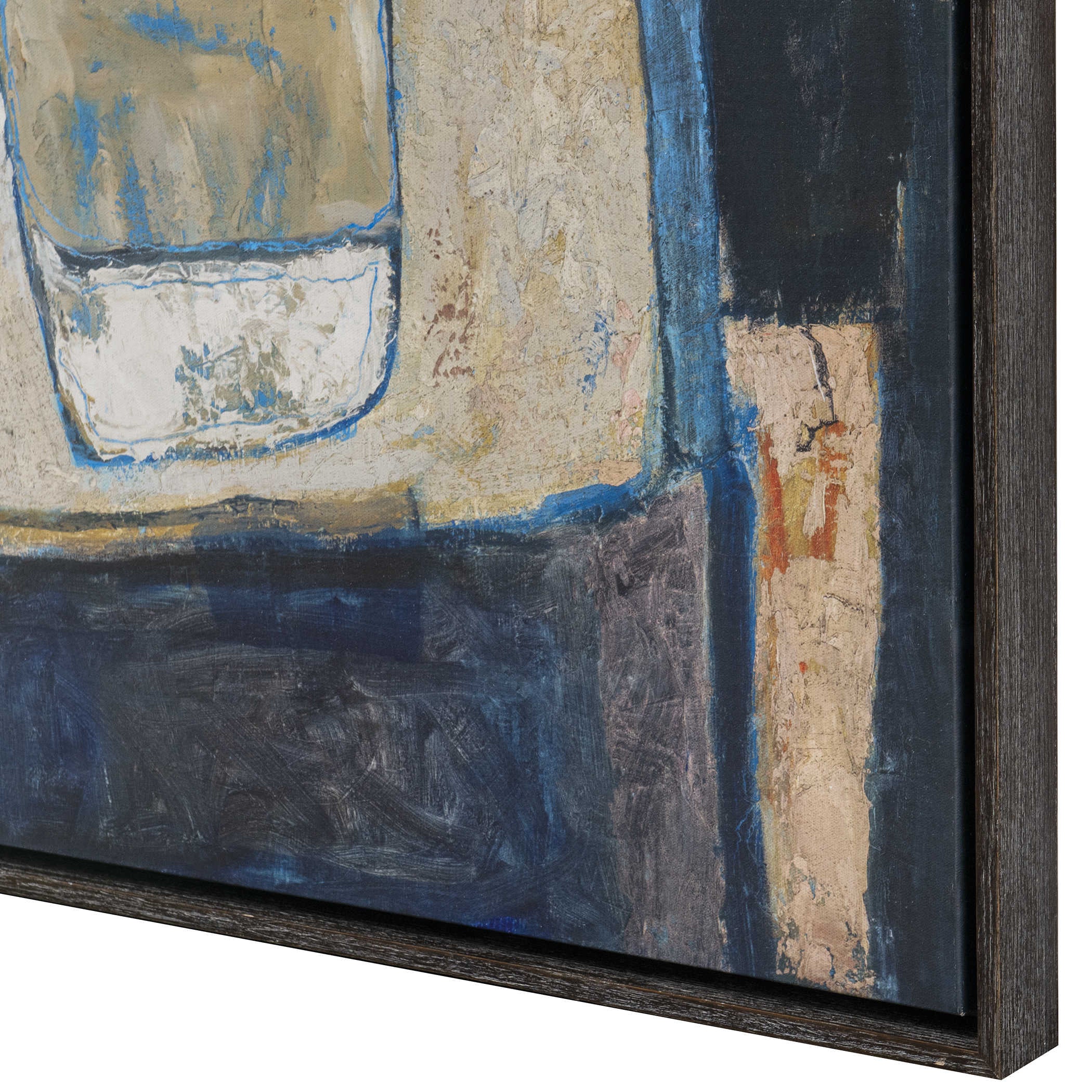 Uttermost Blue Tableau Framed Canvas