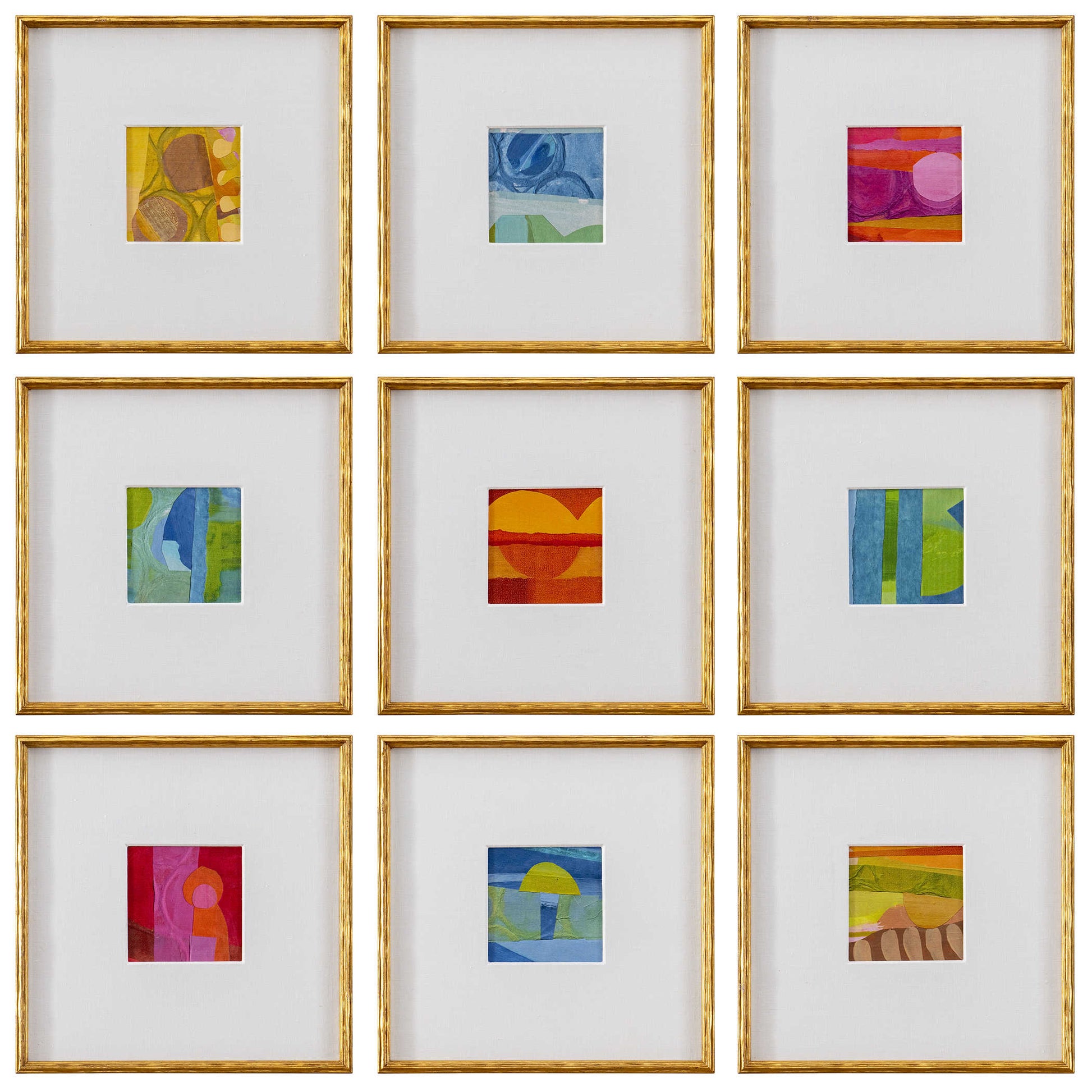 Petite Bijoux Framed Canvases - Brilliant, S/9