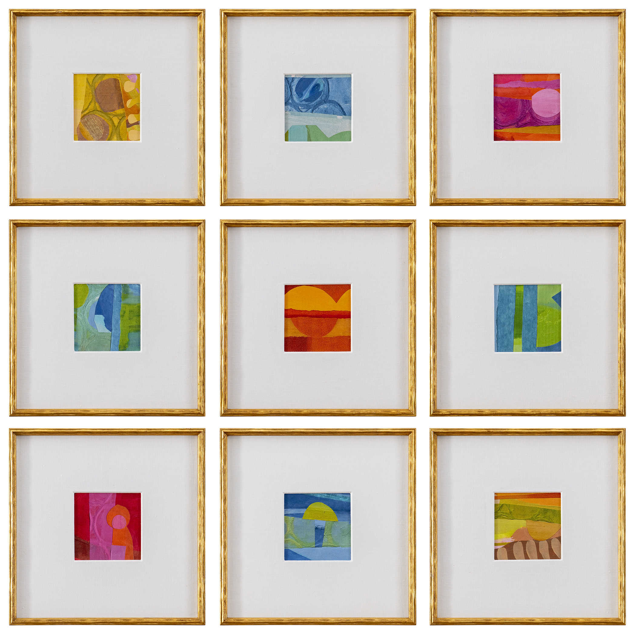 Petite Bijoux Framed Canvases - Brilliant, S/9