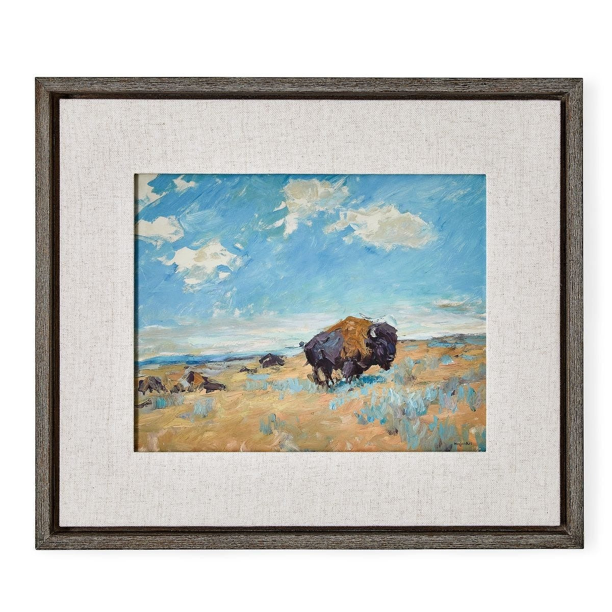 Buffalo Framed Canvas