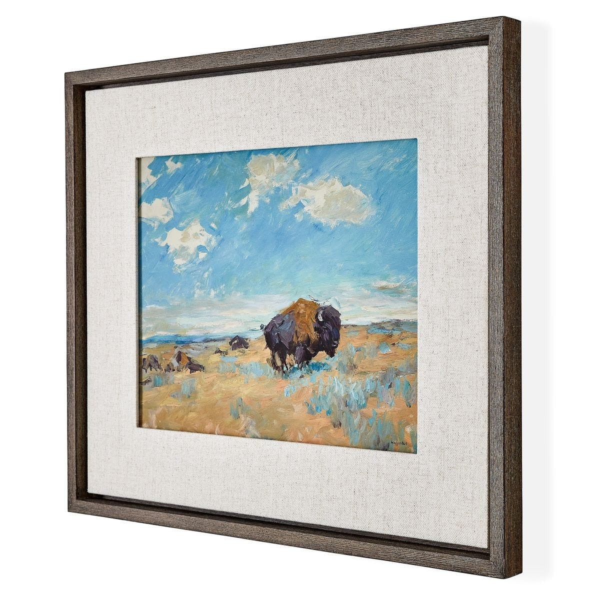 Uttermost Buffalo Framed Canvas