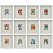 Fantasy Florals Framed Canvases - Set of 12